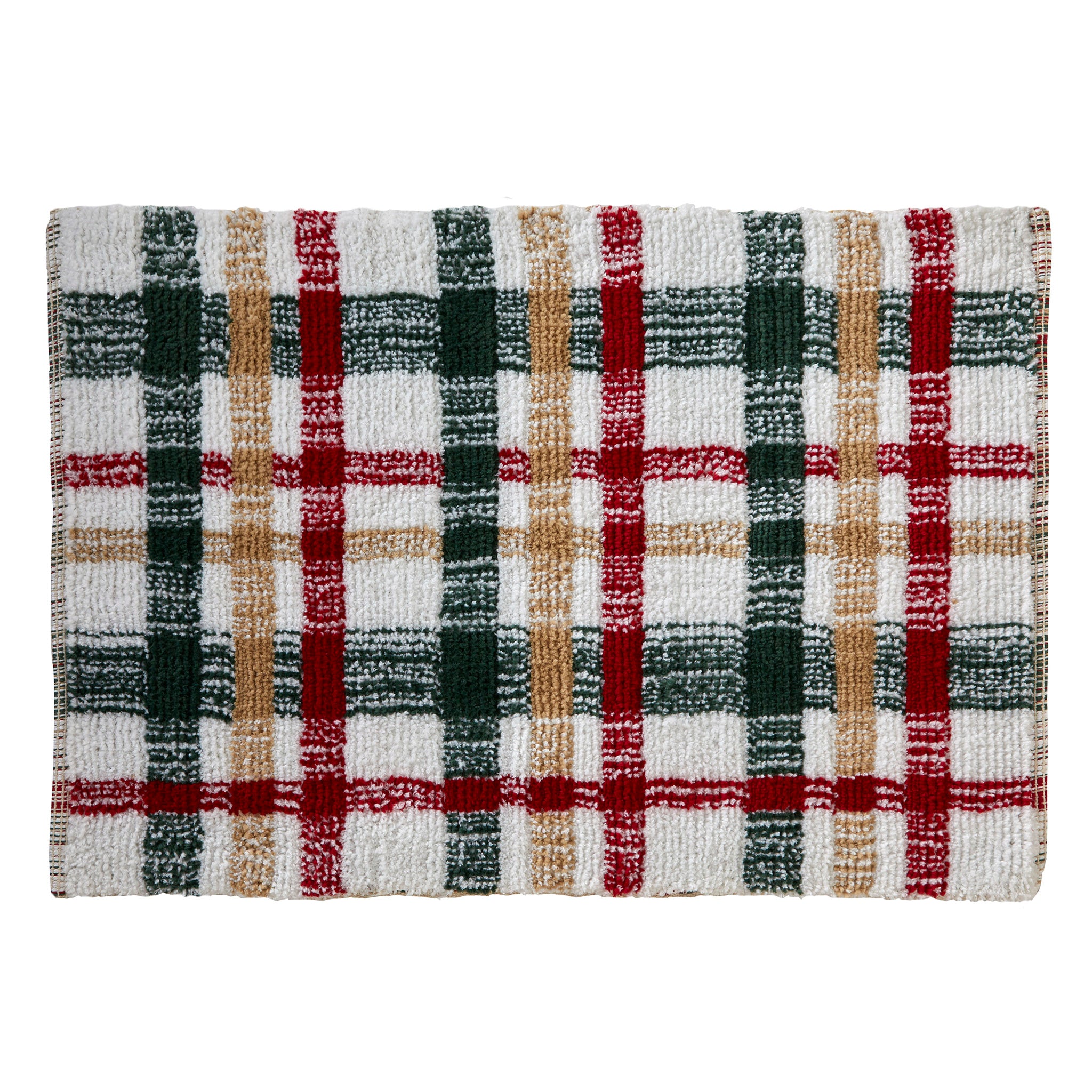 Rustic Plaid Snowman Bath Towel Wheat - SKL Home