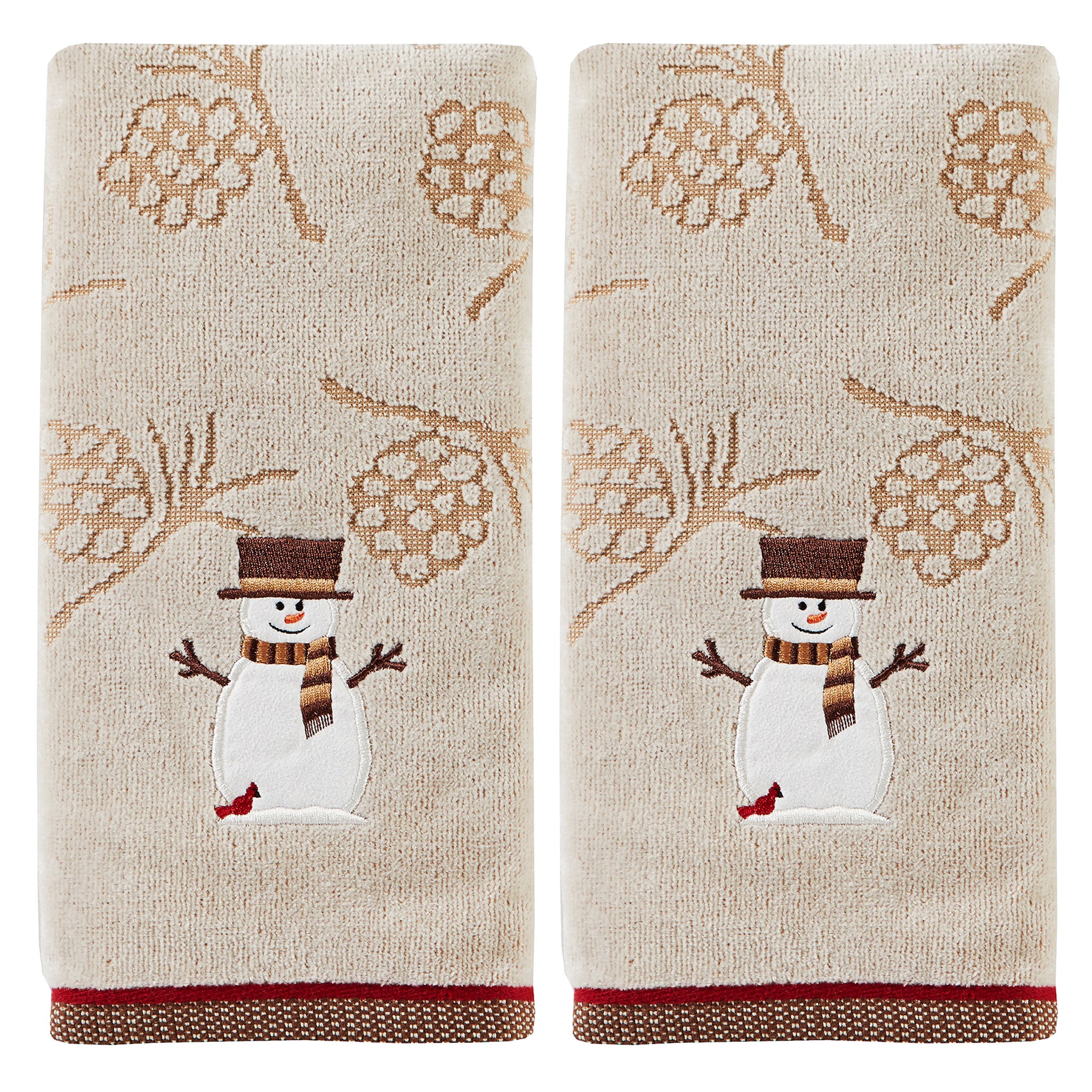 snowman hand towel