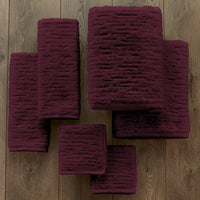 CloudSoft Cotton Luxury 6-Piece Towel Set, Bordeaux