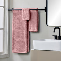 CloudSoft Cotton Luxury 2-Piece Hand Towel Set, Blush