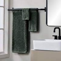 CloudSoft Cotton Luxury 6-Piece Towel Set, Green Pine