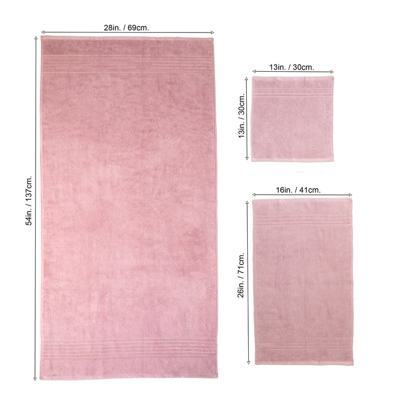 Classic SoftTouch 6-Piece Towel Set, Peony Pink