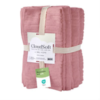 CloudSoft Cotton Luxury 6-Piece Towel Set, Blush