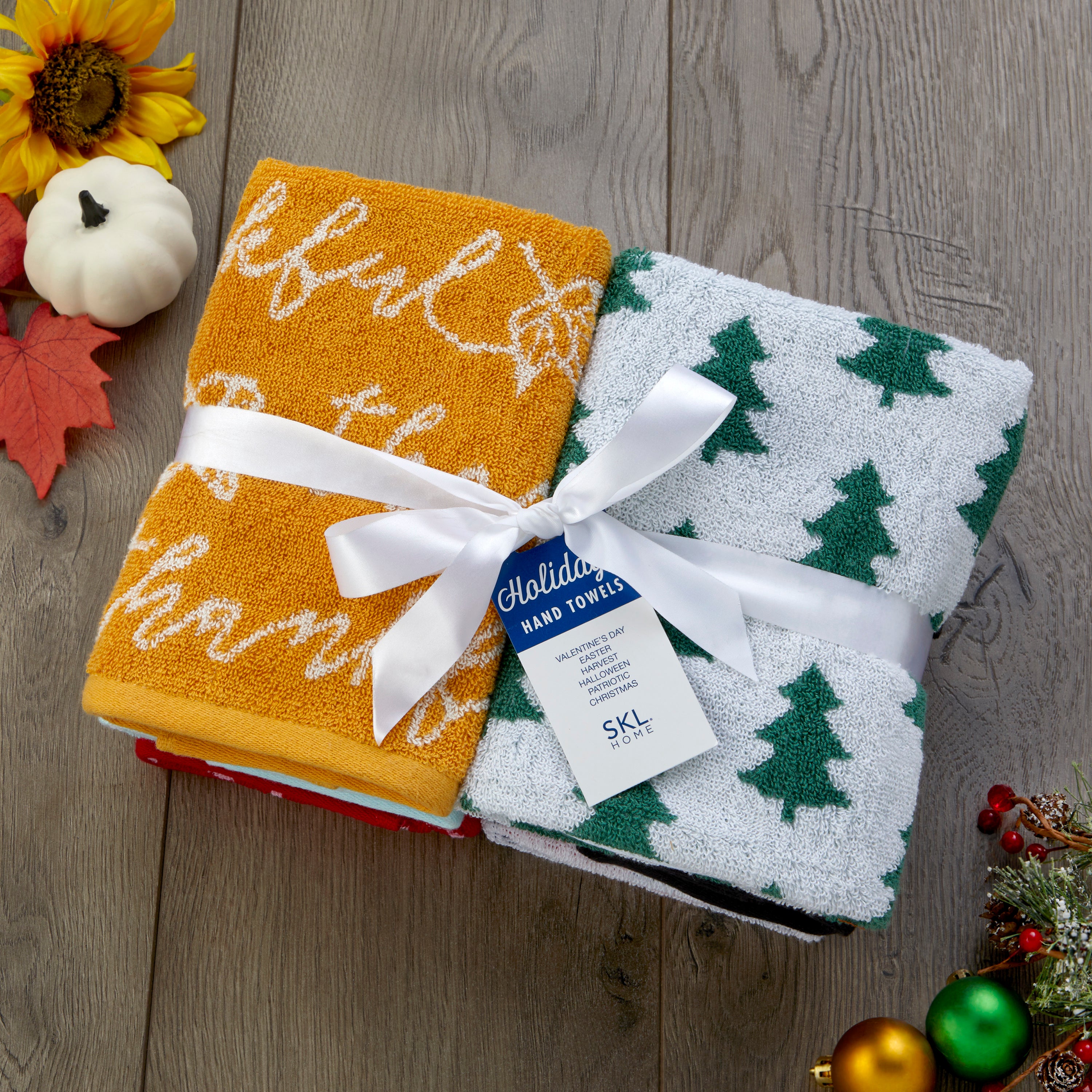 Holidays 6-Piece Hand Towel Gift Set Halloween, Fall, Harvest