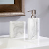 Marble Swirl Lotion/Soap Dispenser, White/Gray