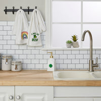 A Wee Bit Irish 2-Piece Hand Towel Set, White