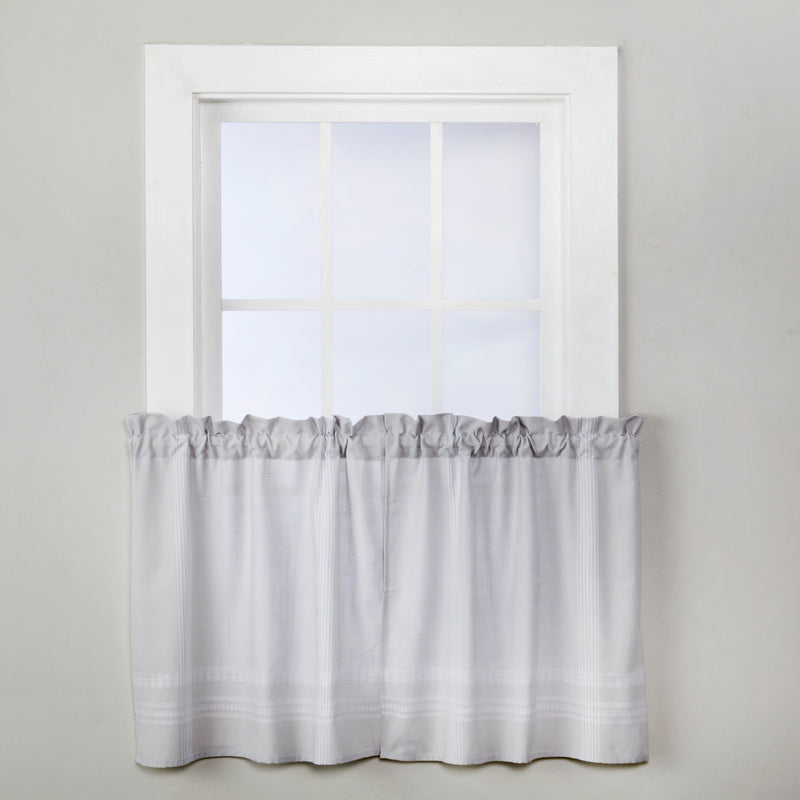 Adelyn Window Tier Pair, Gray, 58" x 24"
