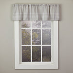 Adelyn Window Valance, Gray, 58" x 13"
