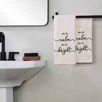 All Is Calm 2-Piece Hand Towel Set, Natural