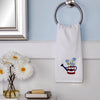 Americana Water Can 2-Piece Hand Towel Set, White