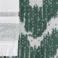 Asheville 3-Piece Turkish Cotton Hand Towel Gift Set, Evergreen/White