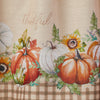 Autumn Pumpkins Window Tier Pair, Natural/Multi, 57" x 36"