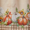 Autumn Pumpkins Window Valance, Natural/Multi, 58" x 13"