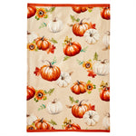 Autumn Pumpkins 2-Piece Dish Towel Set, Natural/Multi
