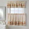 Autumn Pumpkins Window Valance, Natural/Multi, 58" x 13"