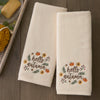 Autumn Wreath 2-Piece Hand Towel Set, Natural