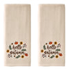 Autumn Wreath 2-Piece Hand Towel Set, Natural