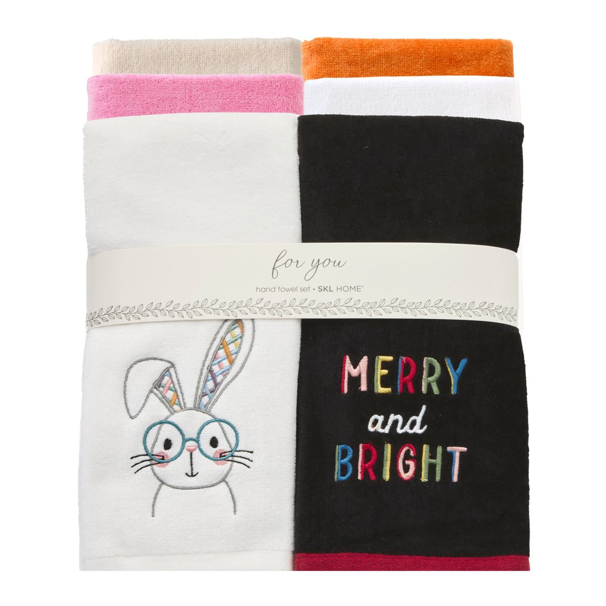 Celebrations 6-Piece Hand Towel Set, Assorted
