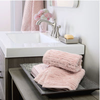 CloudSoft Cotton Luxury 6-Piece Towel Set, Blush