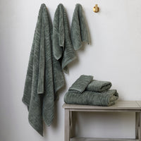 CloudSoft Cotton Luxury 6-Piece Towel Set, Green Pine