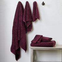 CloudSoft Cotton Luxury 6-Piece Towel Set, Bordeaux