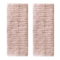 CloudSoft Cotton Luxury 2-Piece Hand Towel Set, Blush