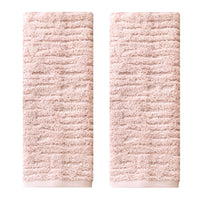 CloudSoft Cotton Luxury 2-Piece Hand Towel Set, Blush