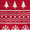 Fair Isle 4pc Bath & Hand Towel Set, Red