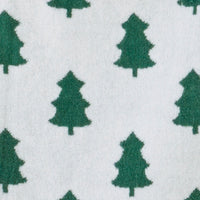 Holiday Trees 4pc Bath & Hand Towel Set, Green/White