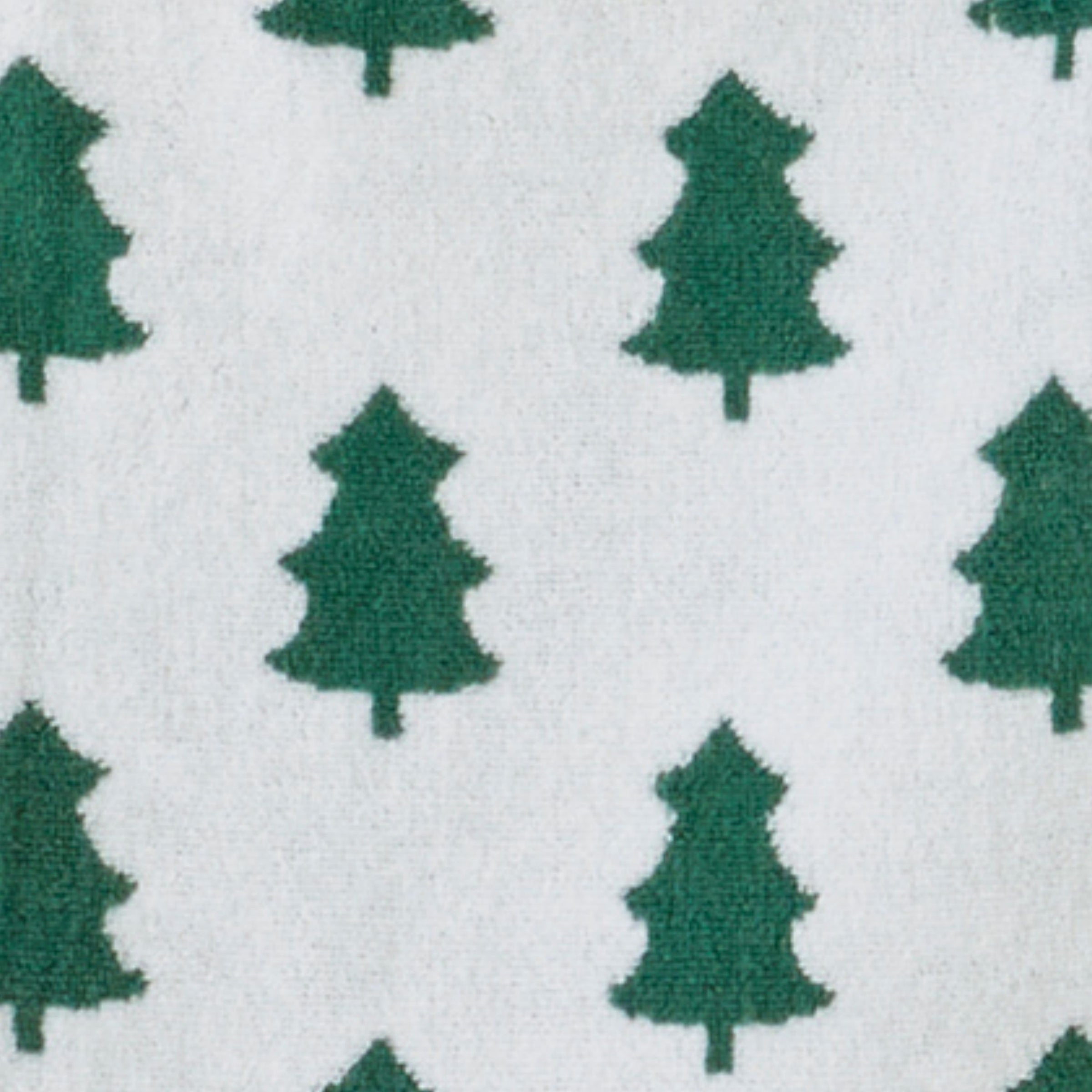 Holiday Trees 4pc Bath & Hand Towel Set, Green/White