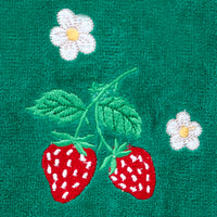 Strawberry Vine 2-Piece Hand Towel Set, Green