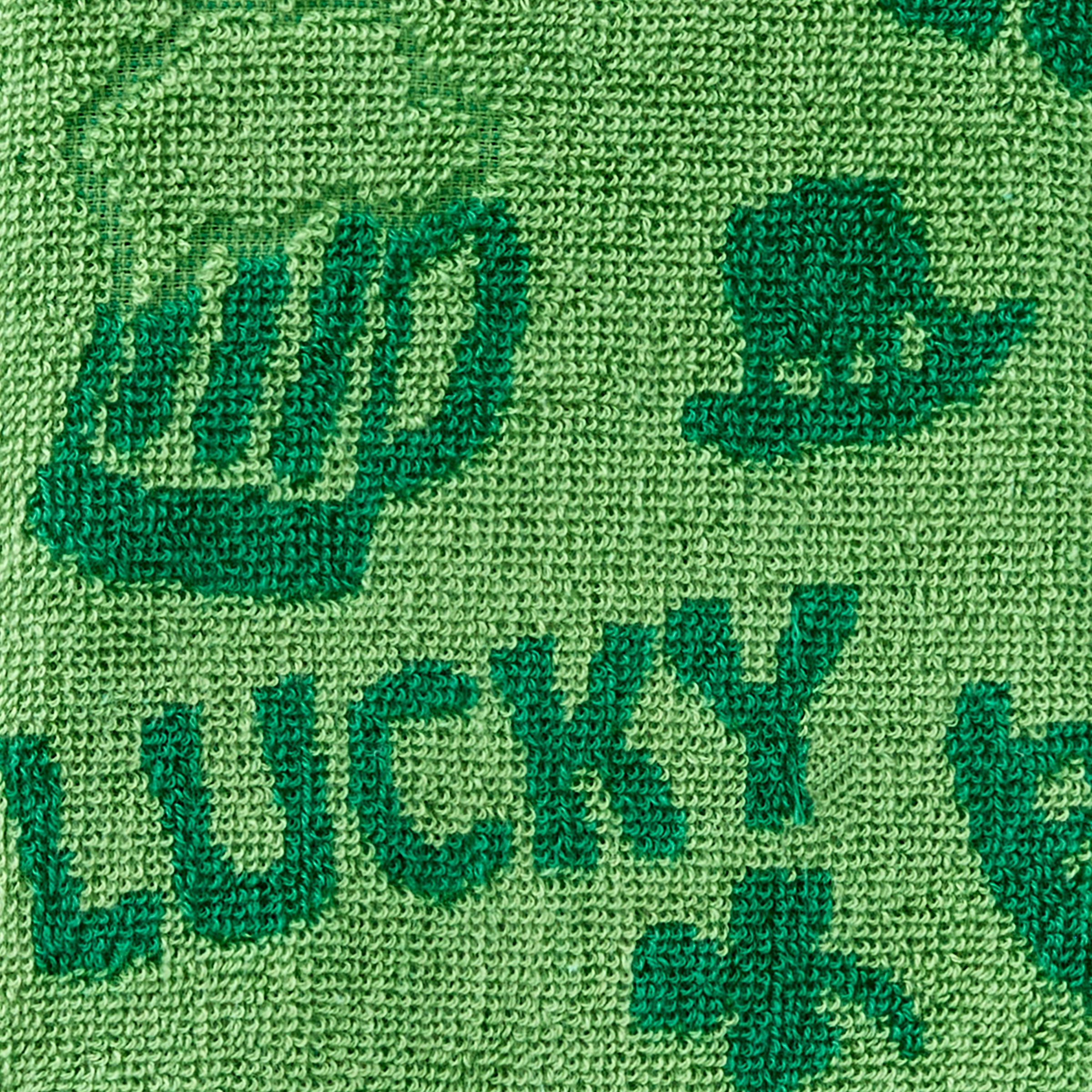 Lucky Jacquard 2-Piece Hand Towel Set, Green