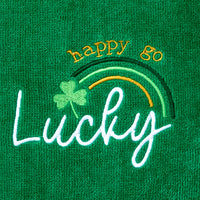 Happy Go Lucky 2-Piece Hand Towel Set, Green