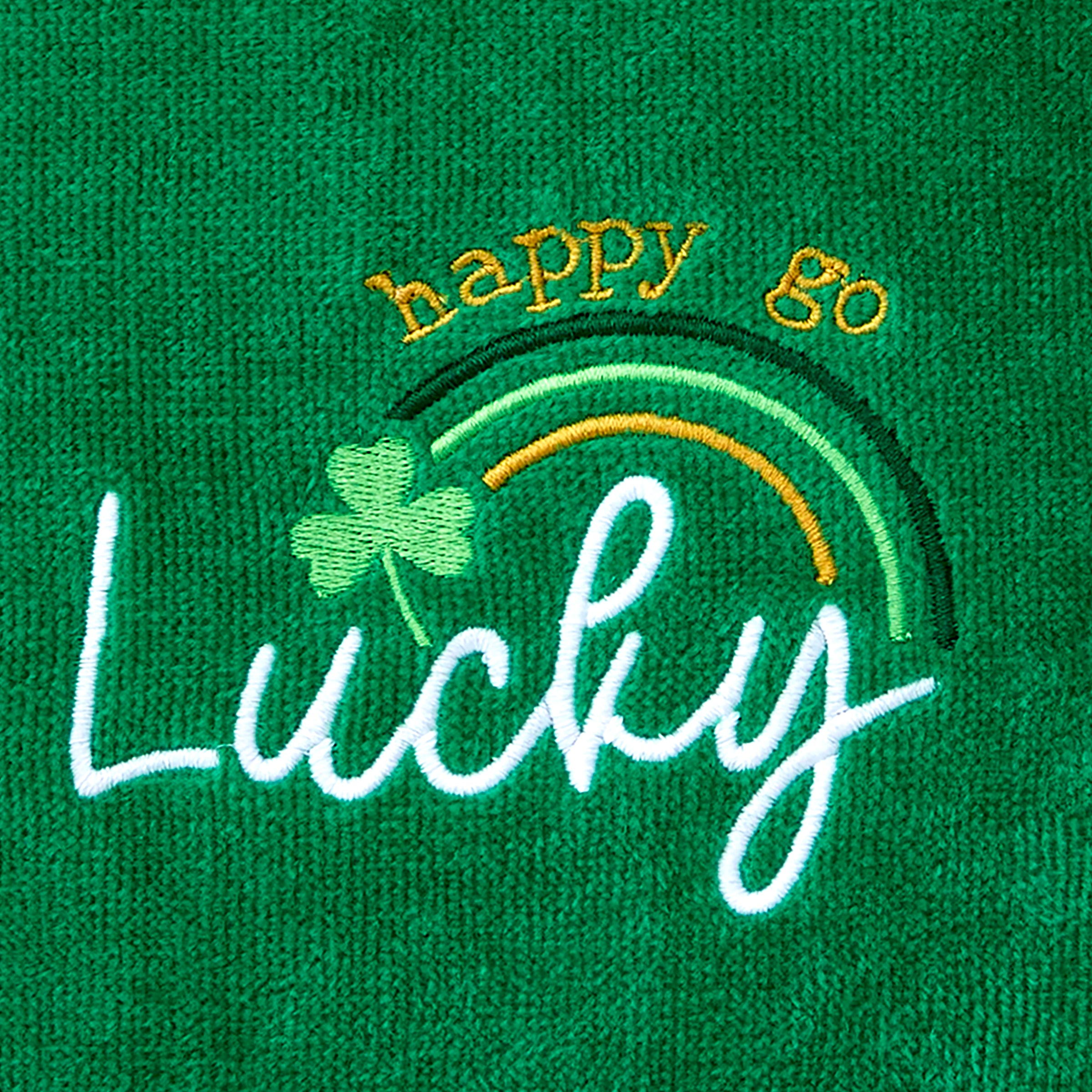 Happy Go Lucky 2-Piece Hand Towel Set, Green