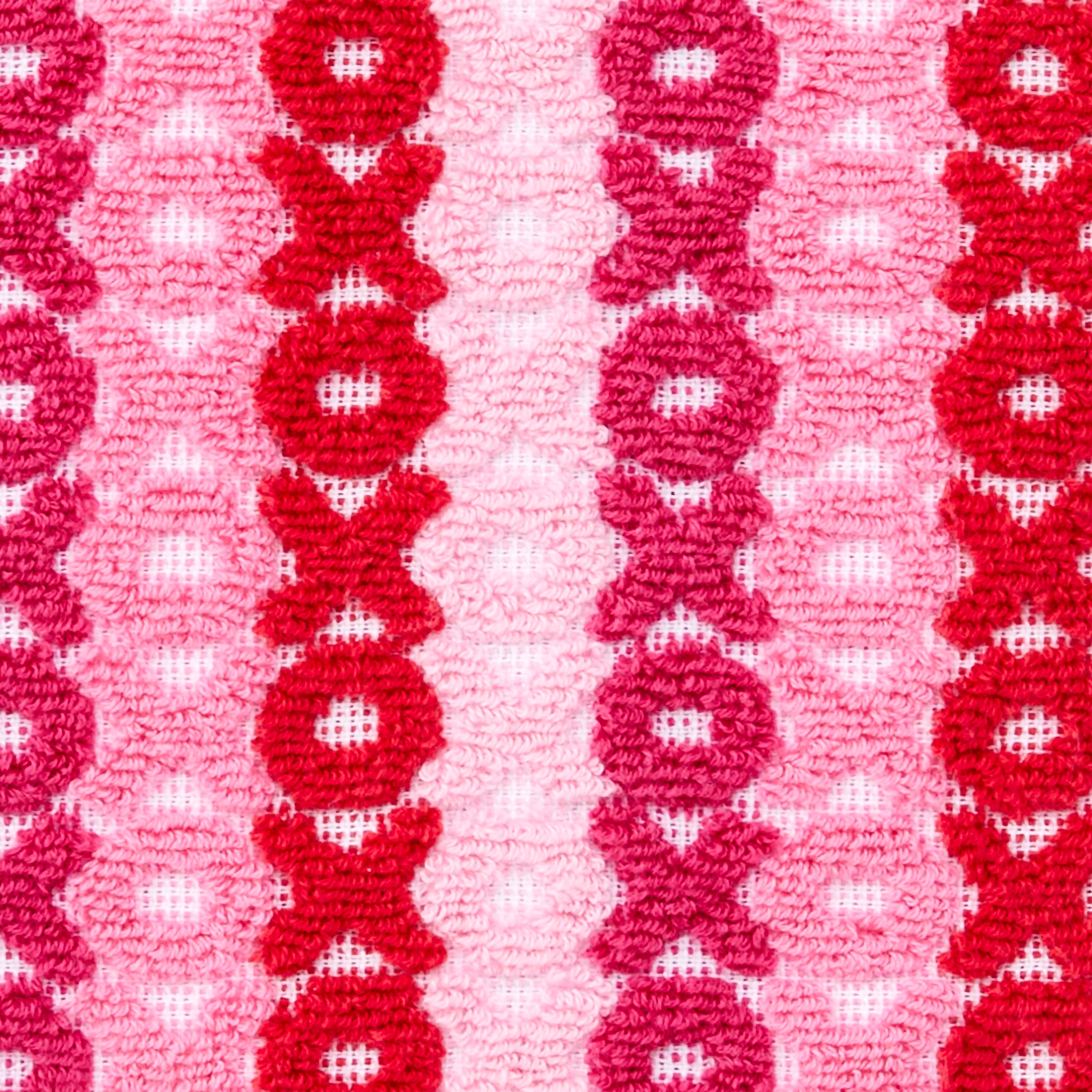 XOXO Jacquard 2-Piece Hand Towel Set, Pink