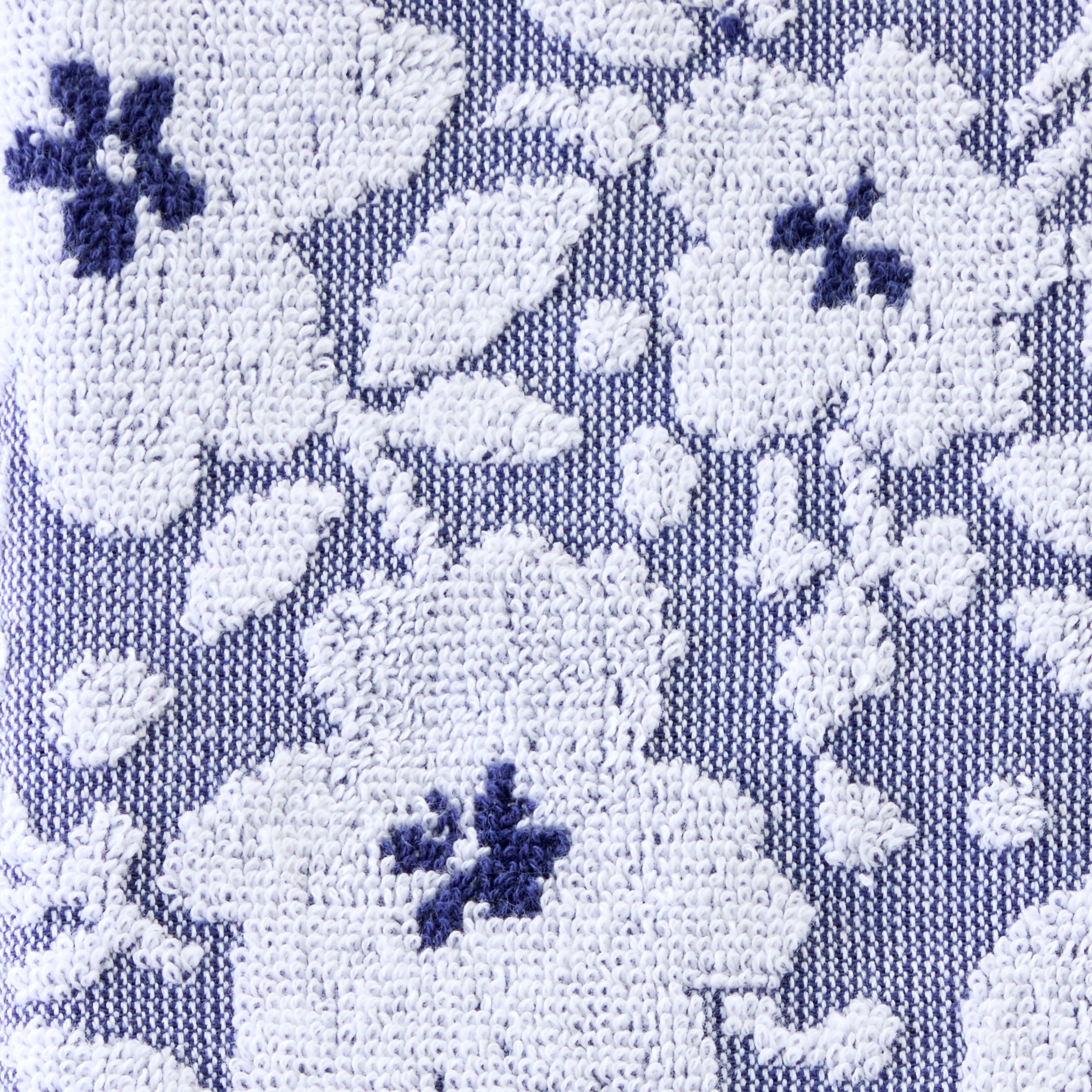 Floral Jacquard 2-Piece Hand Towel Set, Twilight