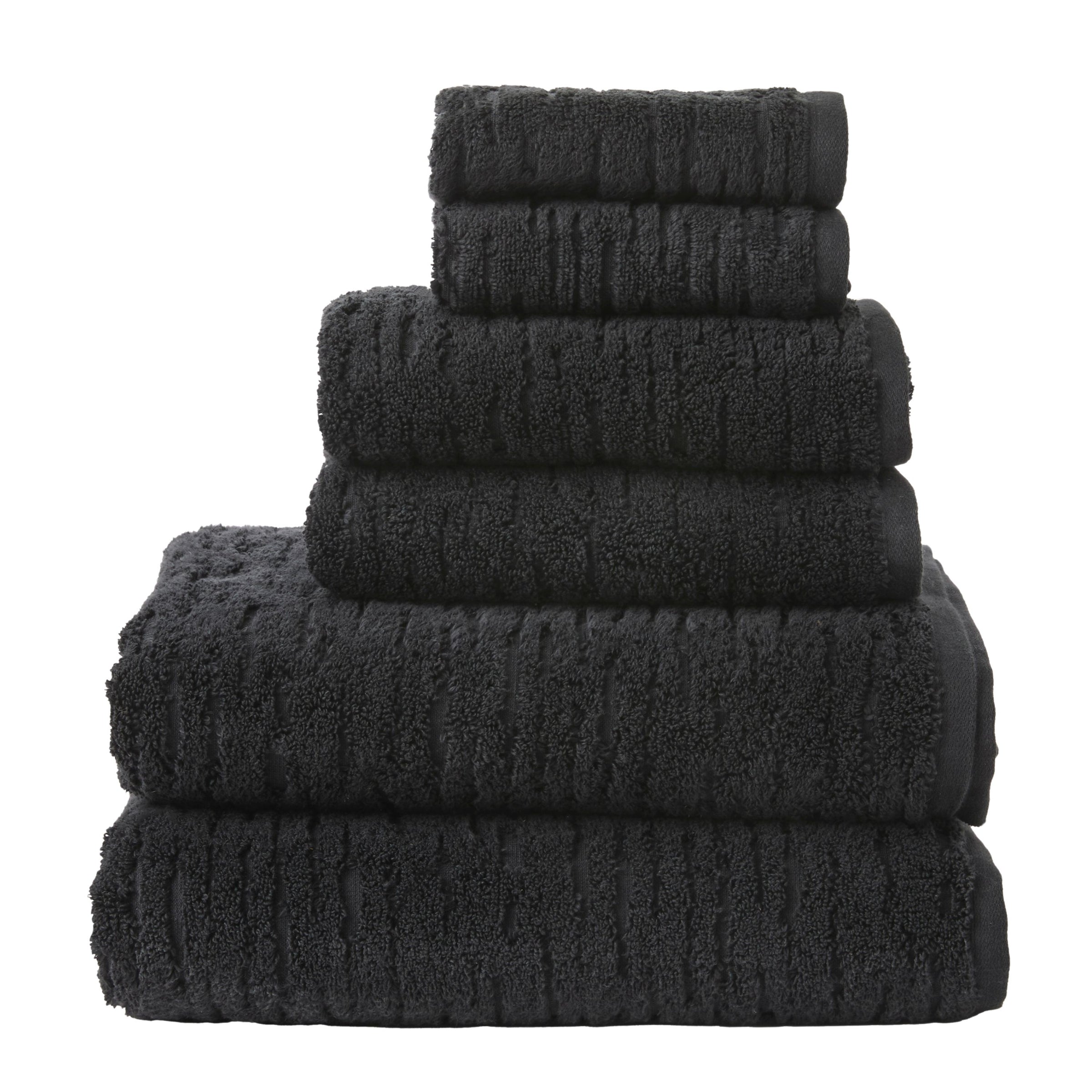 CloudSoft Cotton Luxury 6-Piece Towel Set, Slate