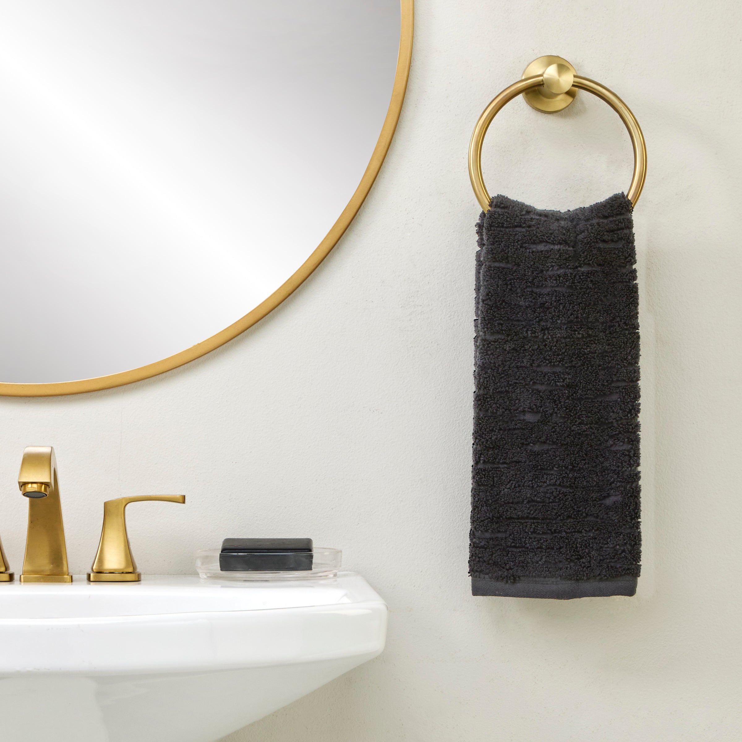 CloudSoft Cotton Luxury 6-Piece Towel Set, Slate