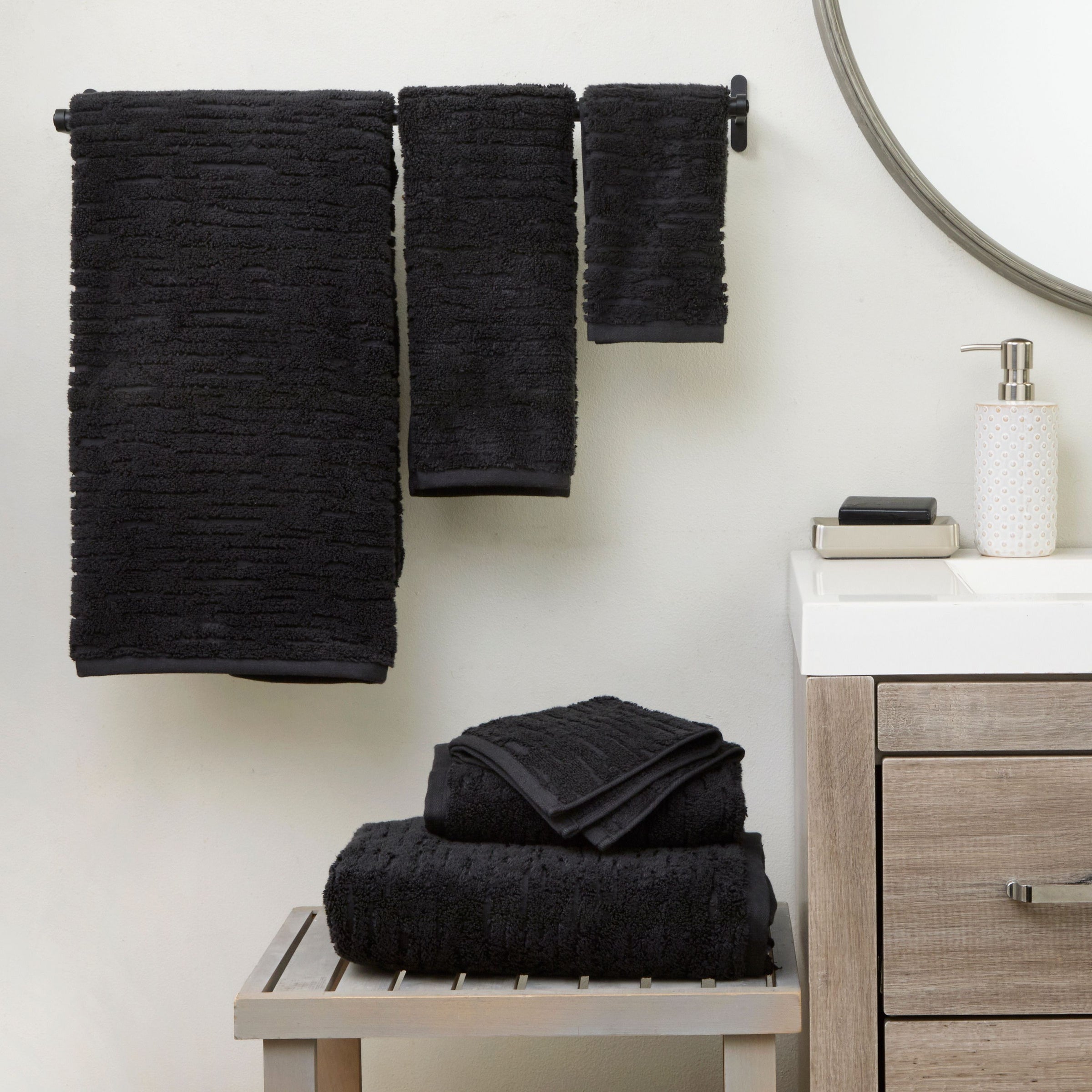 CloudSoft Cotton Luxury 6-Piece Towel Set, Slate