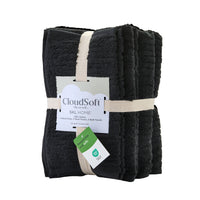 CloudSoft Cotton Luxury 6-Piece Towel Set, Slate