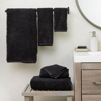 CloudSoft Cotton Luxury 2-Piece Hand Towel Set, Slate