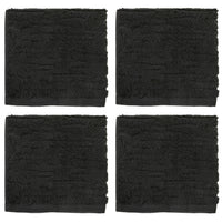 CloudSoft Cotton Luxury 4-Piece Washcloth Set, Slate