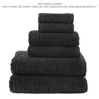 CloudSoft Cotton Luxury 4-Piece Washcloth Set, Slate