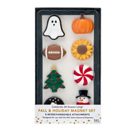 Fall & Holiday 8-Piece Magnet Set, for SKL Home Seasonal Dispenser, Multi