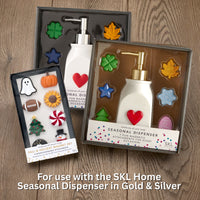 Fall & Holiday 8-Piece Magnet Set, for SKL Home Seasonal Dispenser, Multi