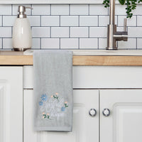 Be Joyful In Hope 2-Piece Hand Towel Set, Gray