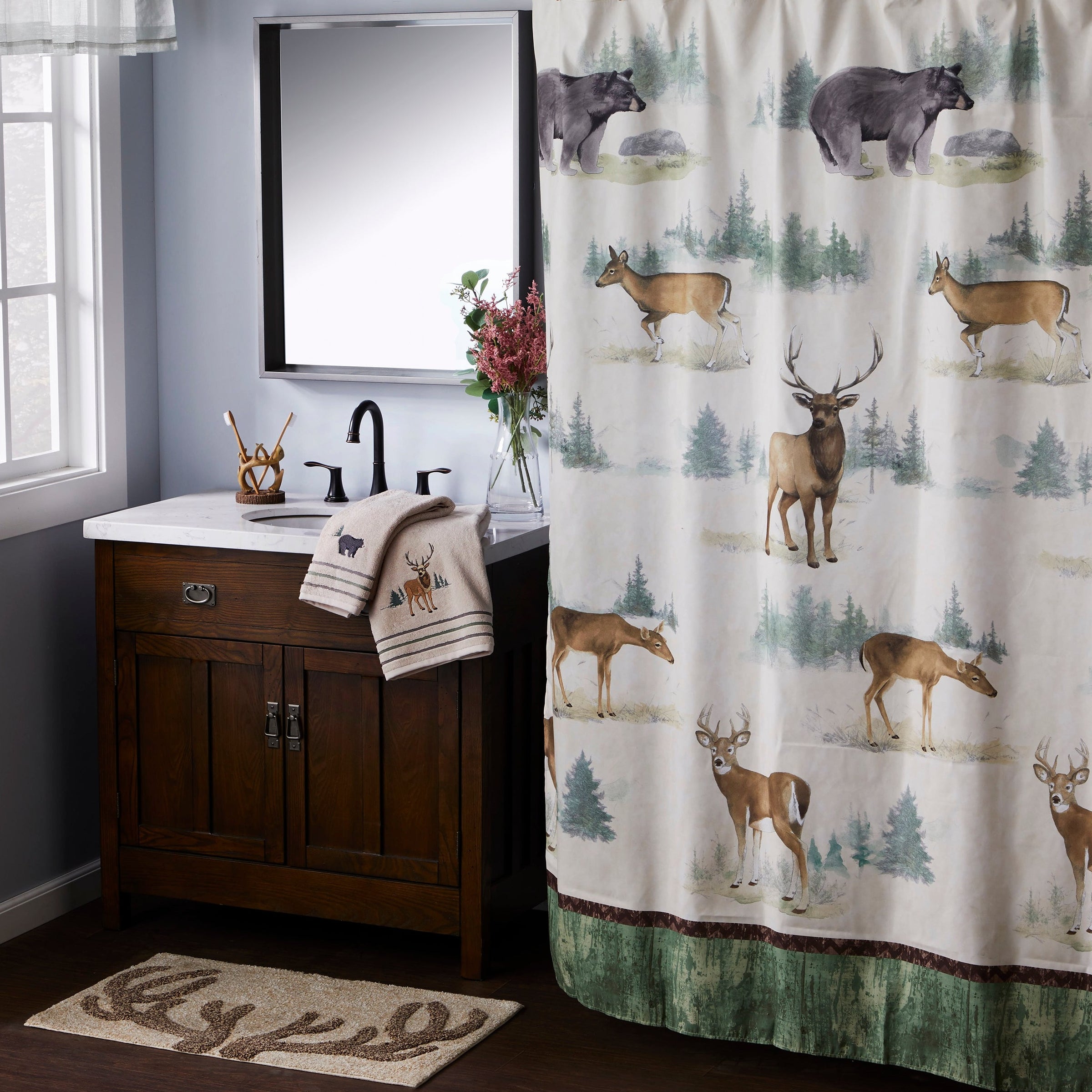 Home On The Range Toothbrush Holder, Brown