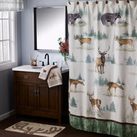 Home On The Range Fabric Shower Curtain, Multi