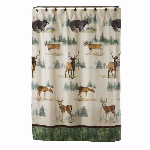 Home On The Range Fabric Shower Curtain, Multi