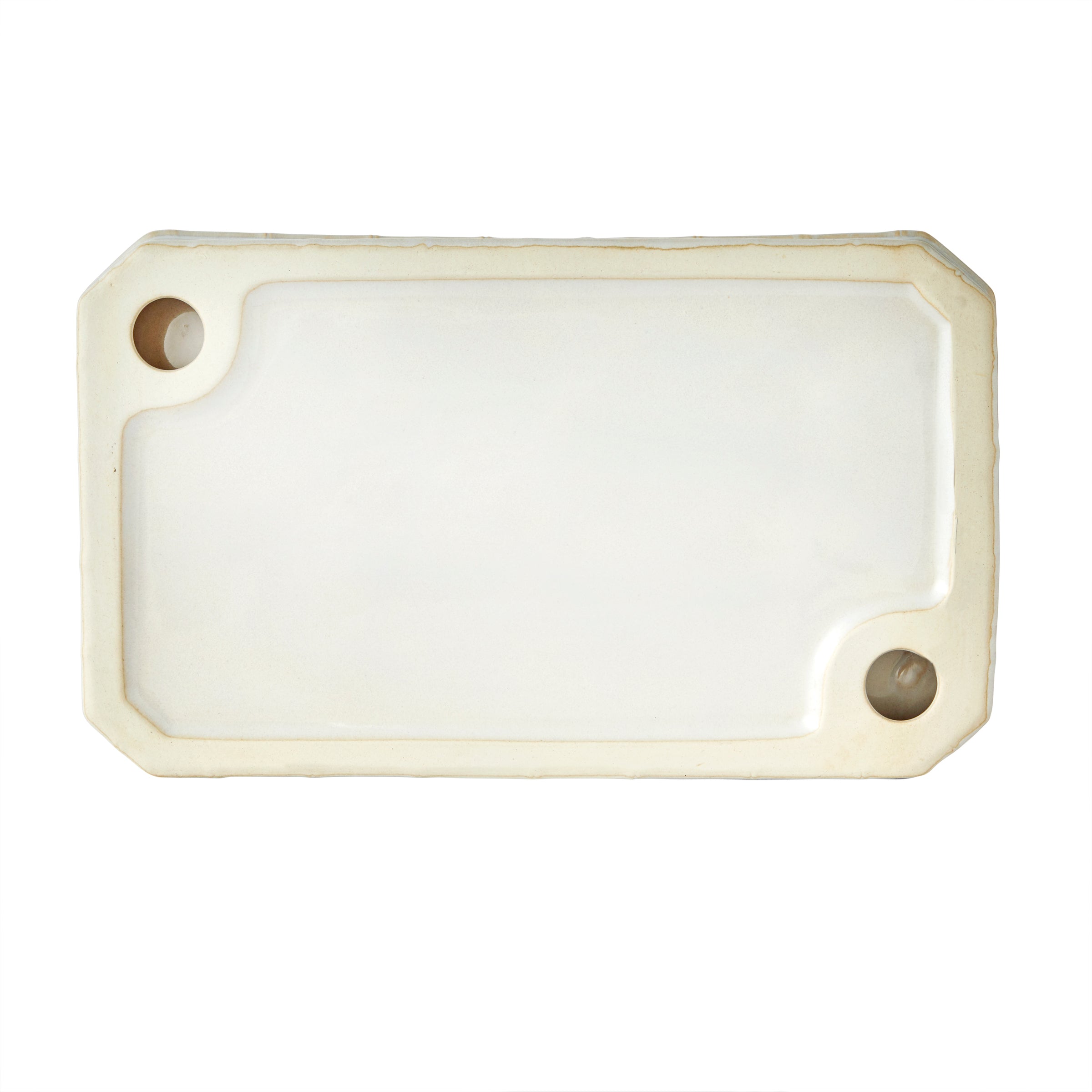 Vern Yip by SKL Home Bamboo Lattice Vanity Tray, White/Ecru